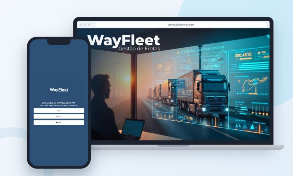 WayFleet, sistema de gestão de frotas desenvolvido pela InforWay, versões computador e celular